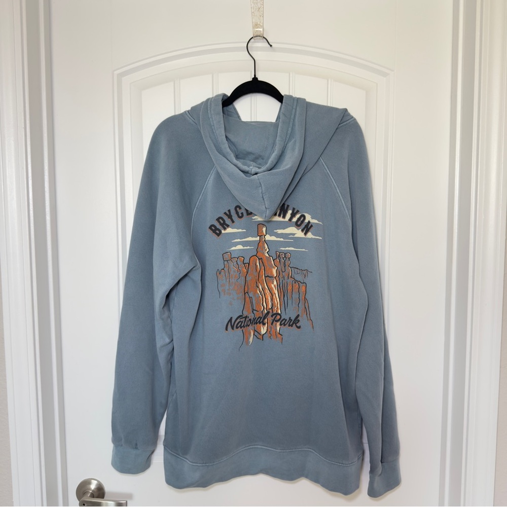 Lone Rock Clothing Large Blue Bryce Canyon National Park Graphic Hoody‎ Pullover